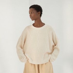 Cordero Natural Cable Sweater